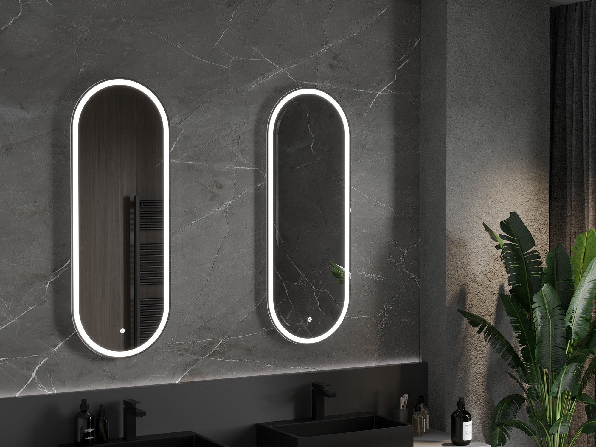 Mexen Bono lustro łazienkowe podświetlane 45 x 120 cm, LED 6000K, antypara - 9816-045-120-611-00