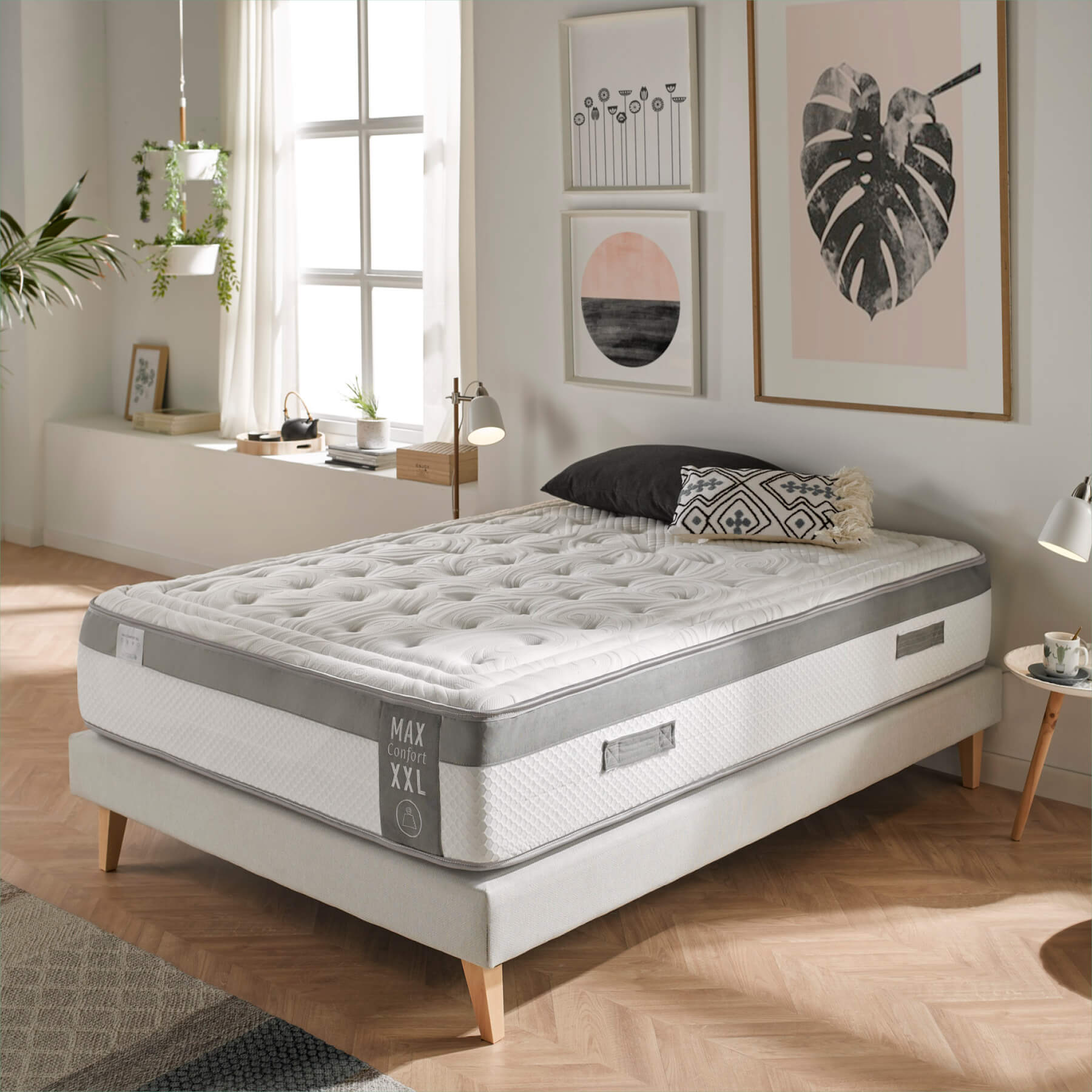 Materac Viscoelastic 70x180 cm Max Comfort - Wysokość +/- 30 cm - Naturalna wiskoza - Efekt chmurki - Wysoka adaptacja - Niska twardość