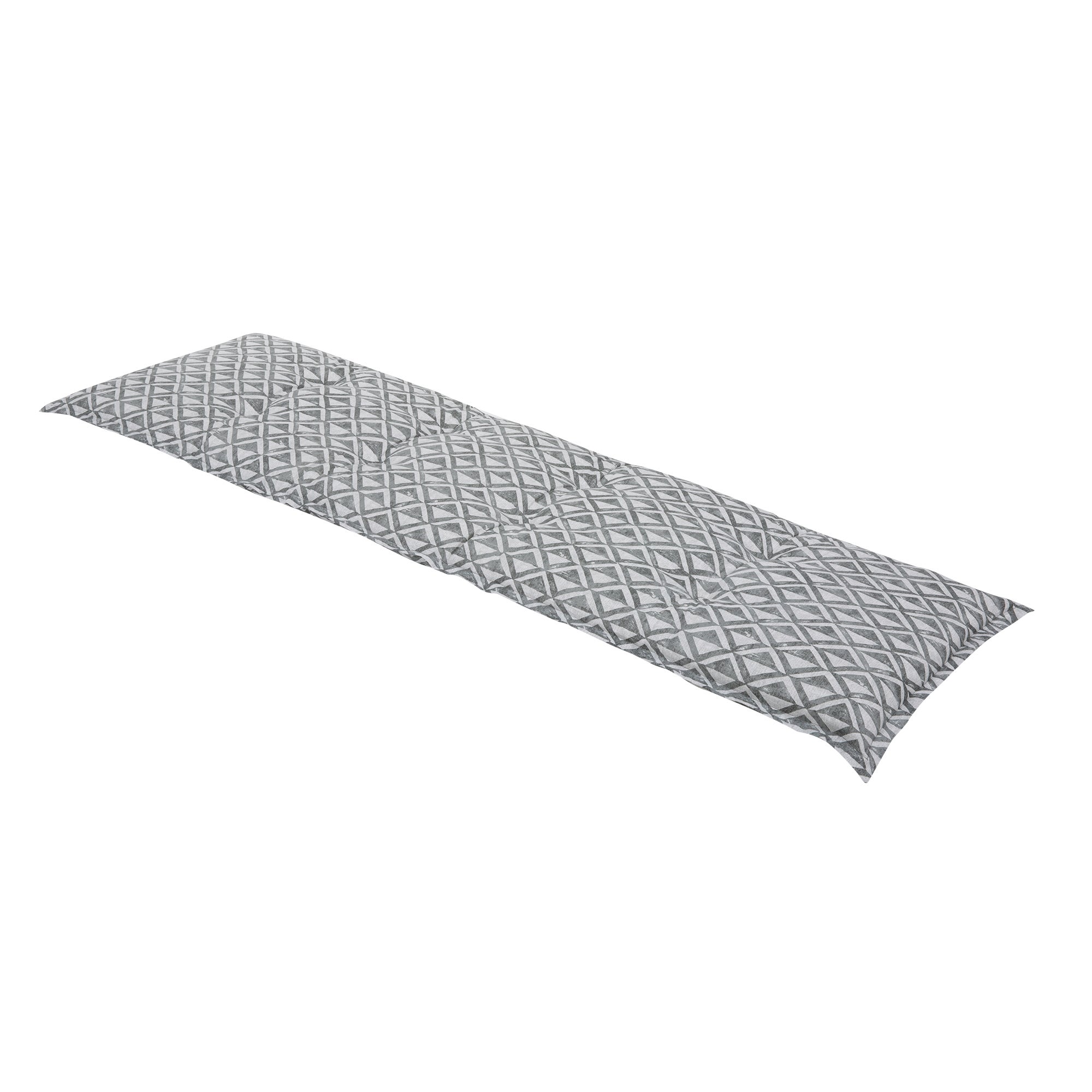 Poduszka na ławkę 170 cm geometryczny jasnoszary PATIO