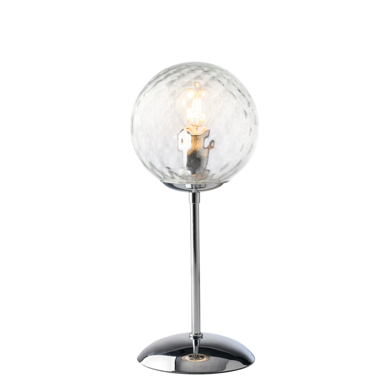 Lumetto in ferro cromo lucido 1 luce H.32 - Ø13