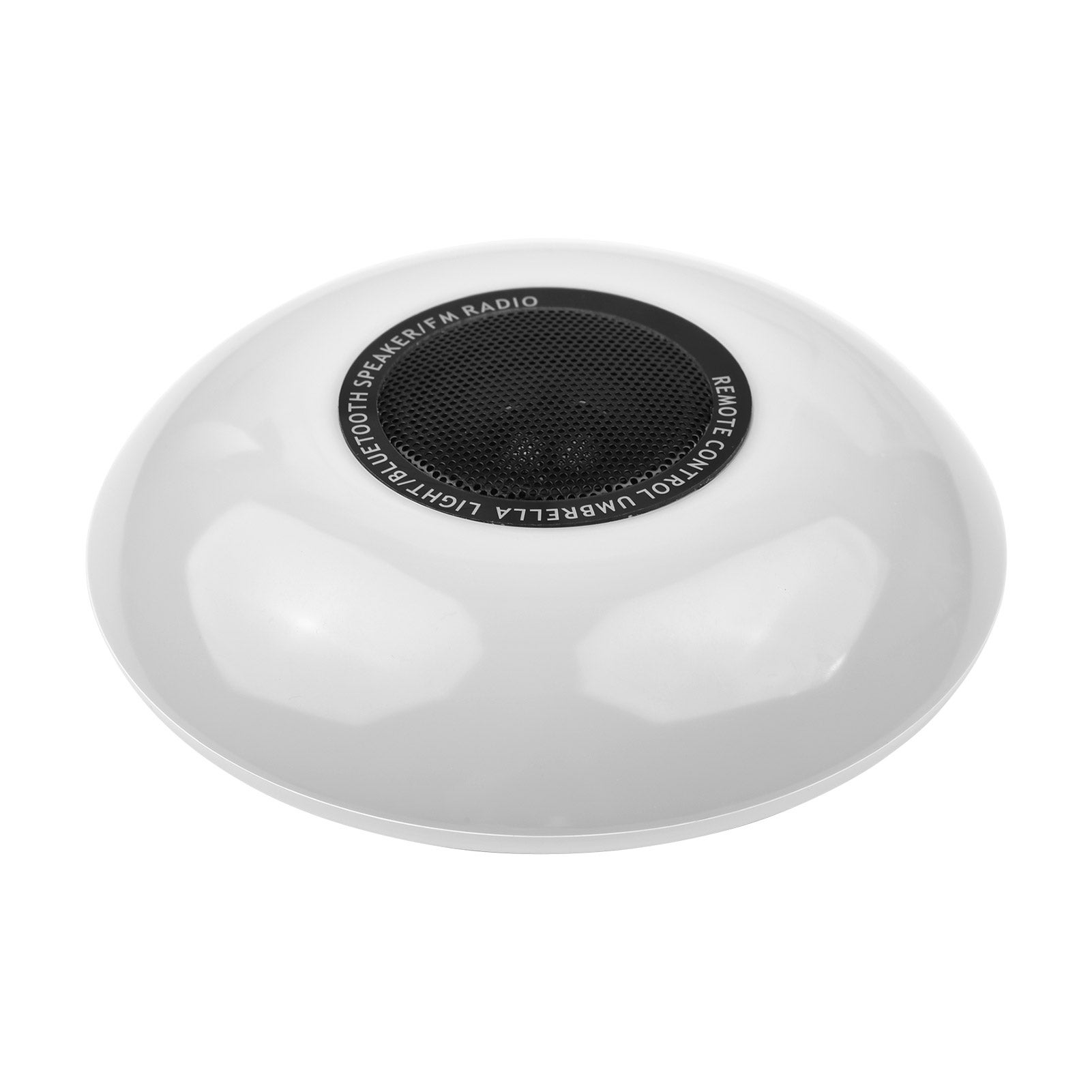 Akumulatorowa lampa parasolkowa Bluetooth z 60 diodami LED, 15 poziomami jasności (3000 K–6500 K), radiem FM, baterią 4000 mAh, do tarasu i ogrodu