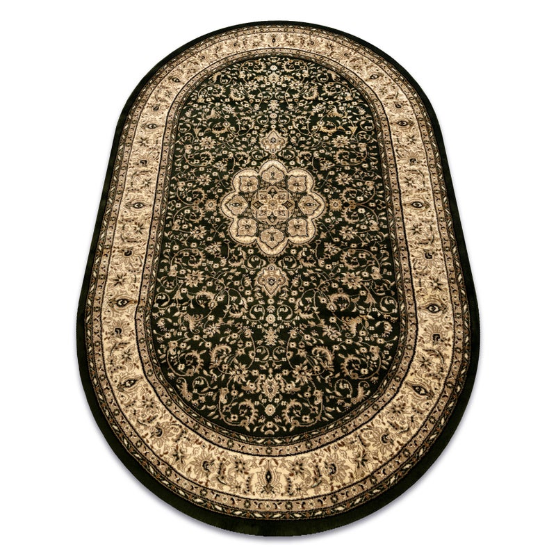 Dywan ROYAL ADR owal wzór 521 zielony 100x180 cm