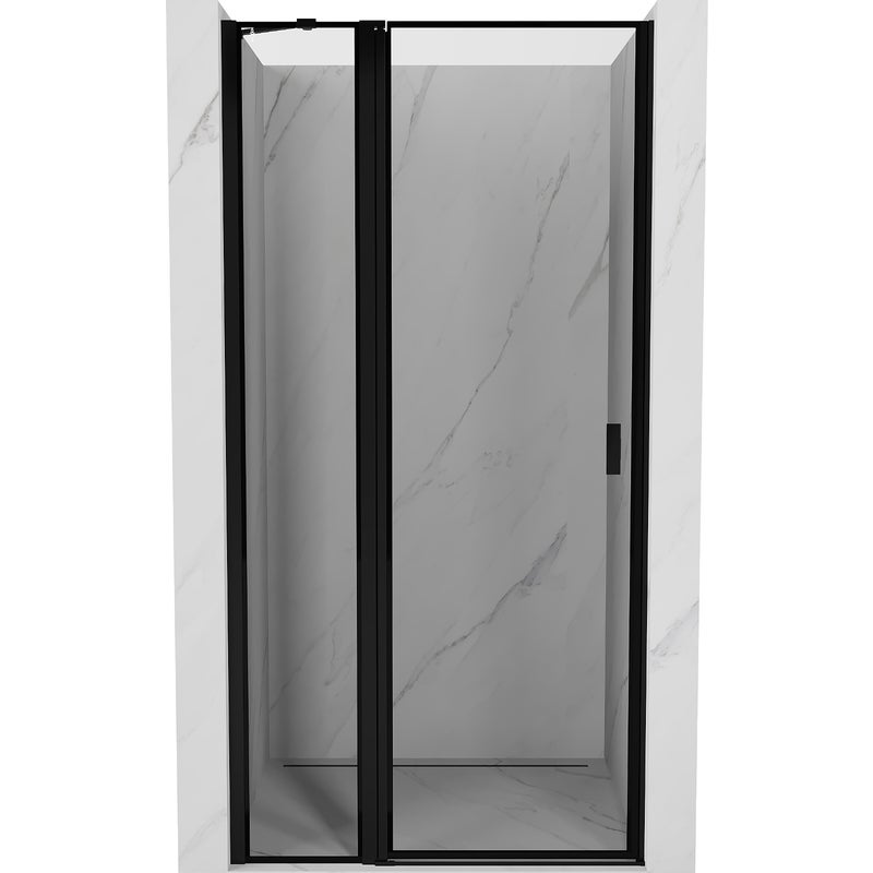 Mexen Mist drzwi prysznicowe uchylne lewe 95 cm, czarna ramka, czarne - 8A4-095-000-70-70-L
