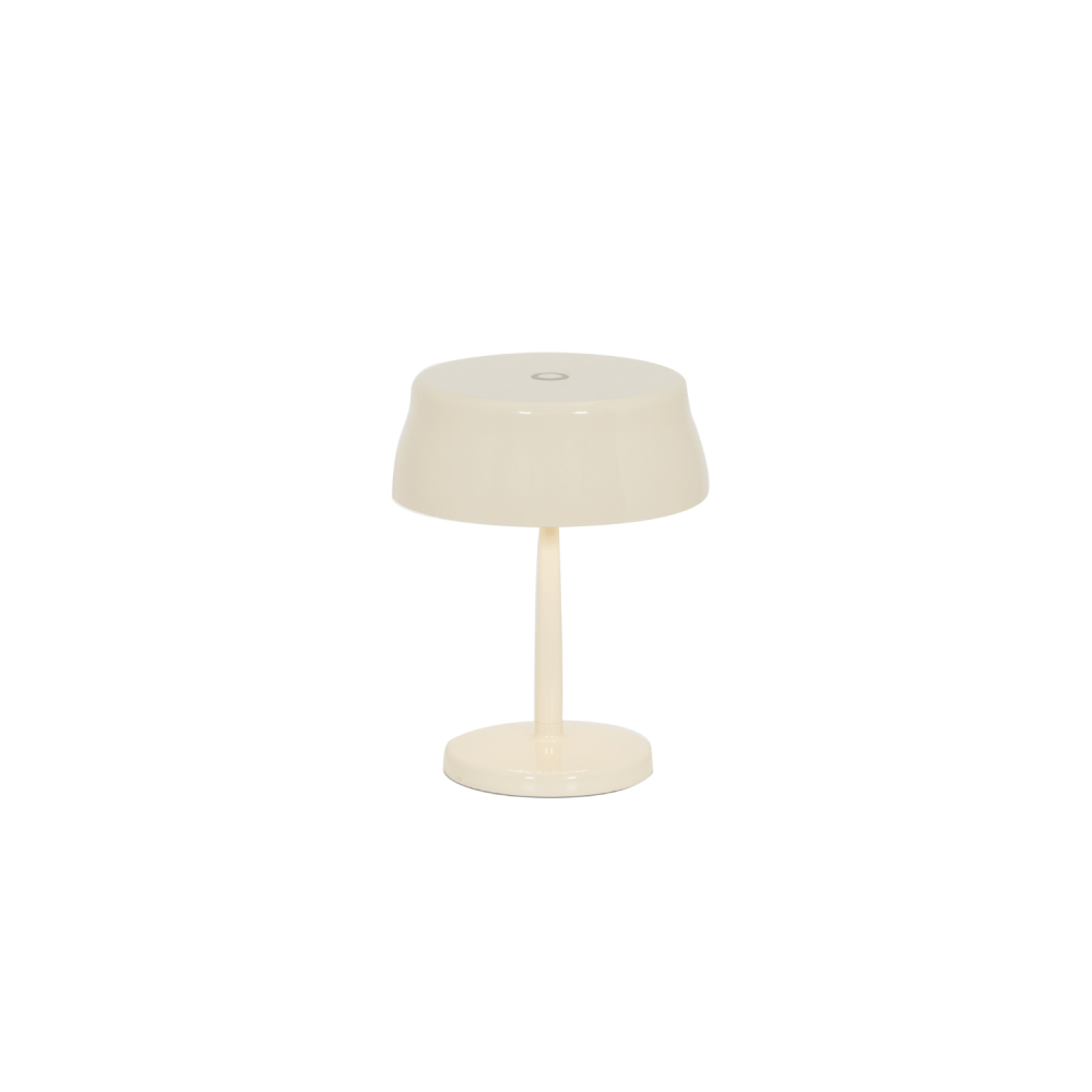 Lampa stołowa LED Zafferano Sister Light Mini Wi-Fi Smart w kolorze kości słoniowej, ładowalna i ściemnialna - 2200-2700-3000-4000K, 3,2W, wys 17 cm