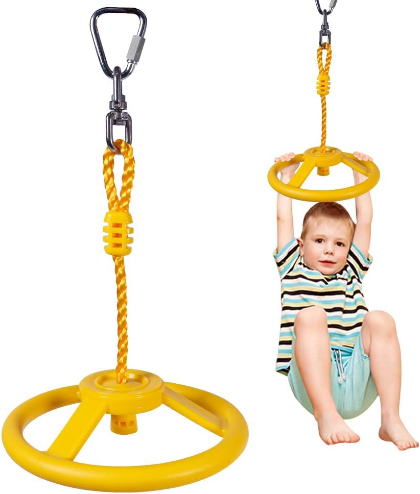 Koło zamachowe Slackline (żółte) – akcesoria outdoorowe