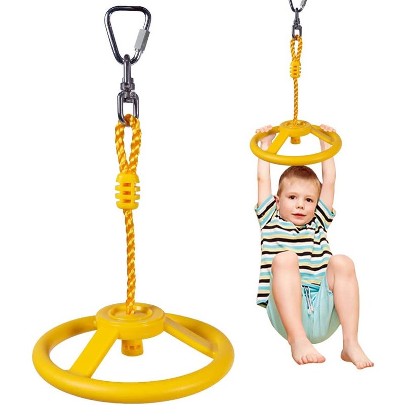 Koło zamachowe Slackline (żółte) – akcesoria outdoorowe