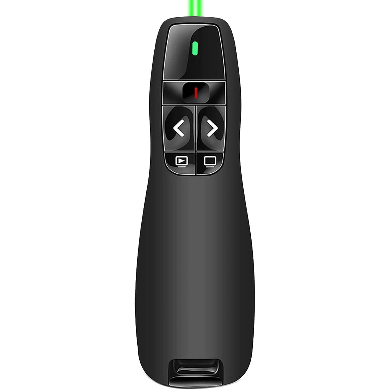 Pilot PPT USB/Type-C 2 w 1, Bezprzewodowy wskaźnik prezentacji 2,4 GHz do laptopa i iPada (czarny)