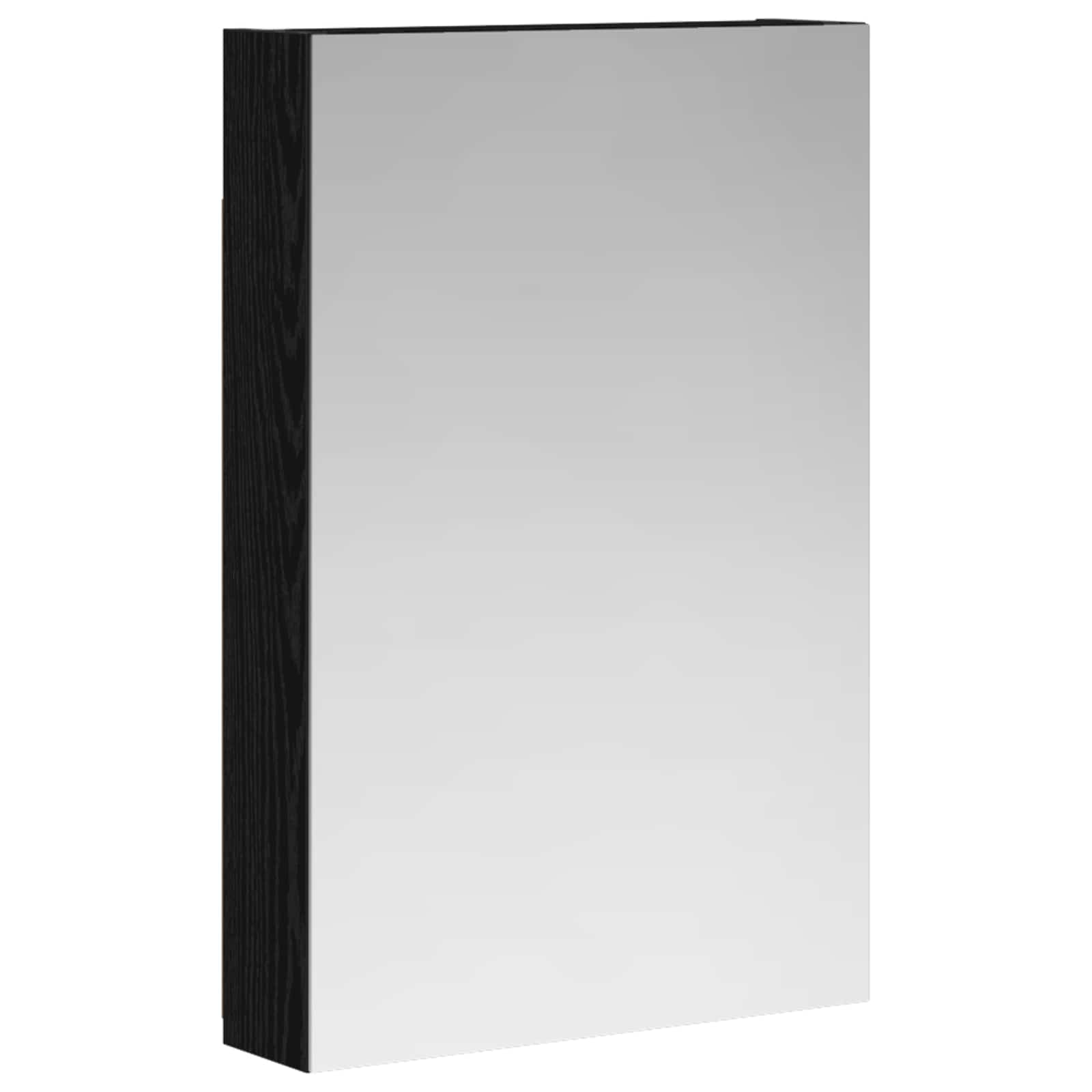 Szafka z lustrem do łazienki Czarny Dąb 40 x 10,5 x 60,5 cm