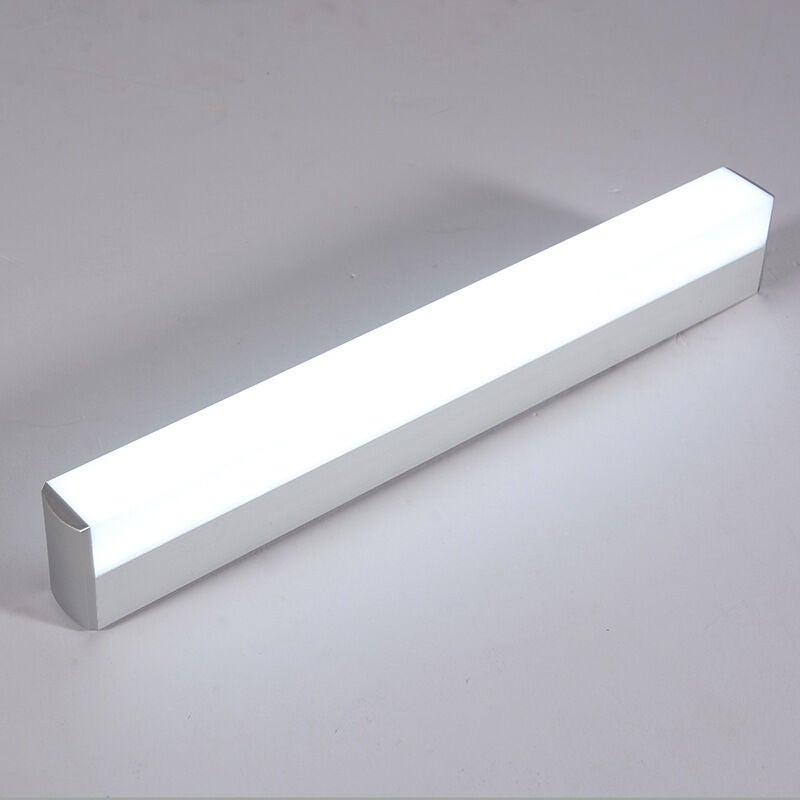 Kinkiet z zamkniętym kloszem ze stali nierdzewnej + Oświetlenie do makijażu Energooszczędne diody LED o wysokiej jasności - 55 cm, Białe światło