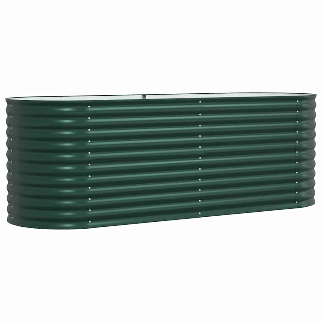 Podniesiony grządka Zielony 240 x 80 x 81 cm Stal