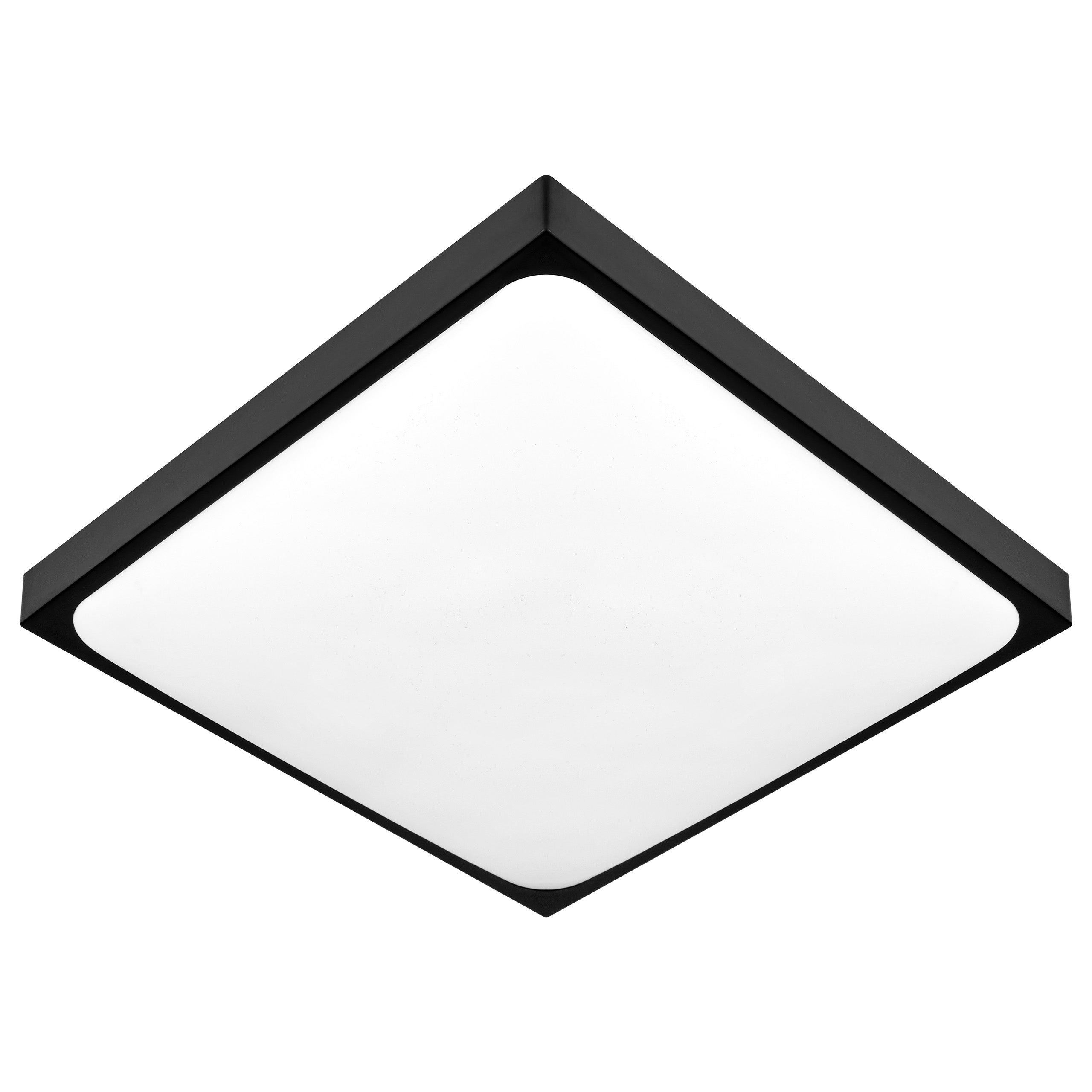 Plafon LED 2x E27 Luvo 30,5cm IP44 z czujnikiem ruchu sufitowy kwadrat czarny lampa oprawa MasterLED