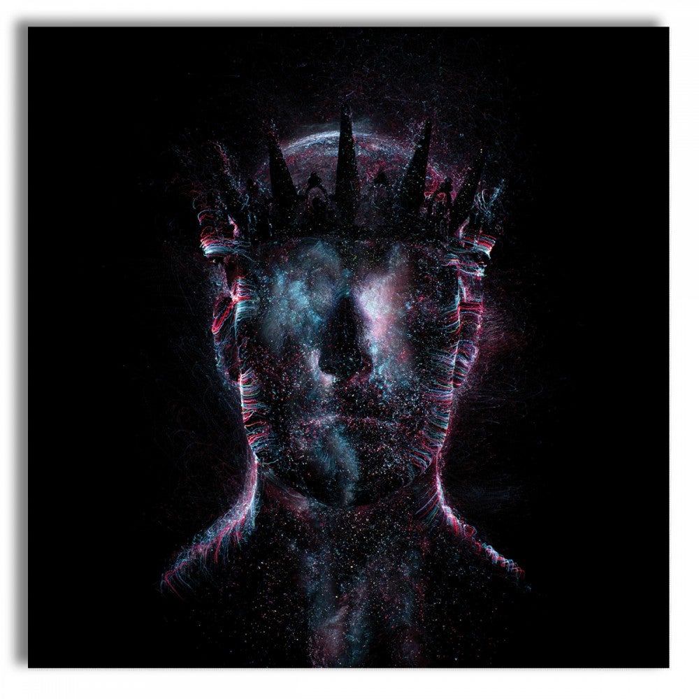 Abstrakcja ALIEN 102 – Obraz na płótnie na drewnianej ramie 100X100 CM