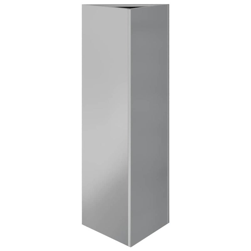 Donica Ogrodowa Metalowa Trójkątna ze Stali Galwanizowanej z Dnem