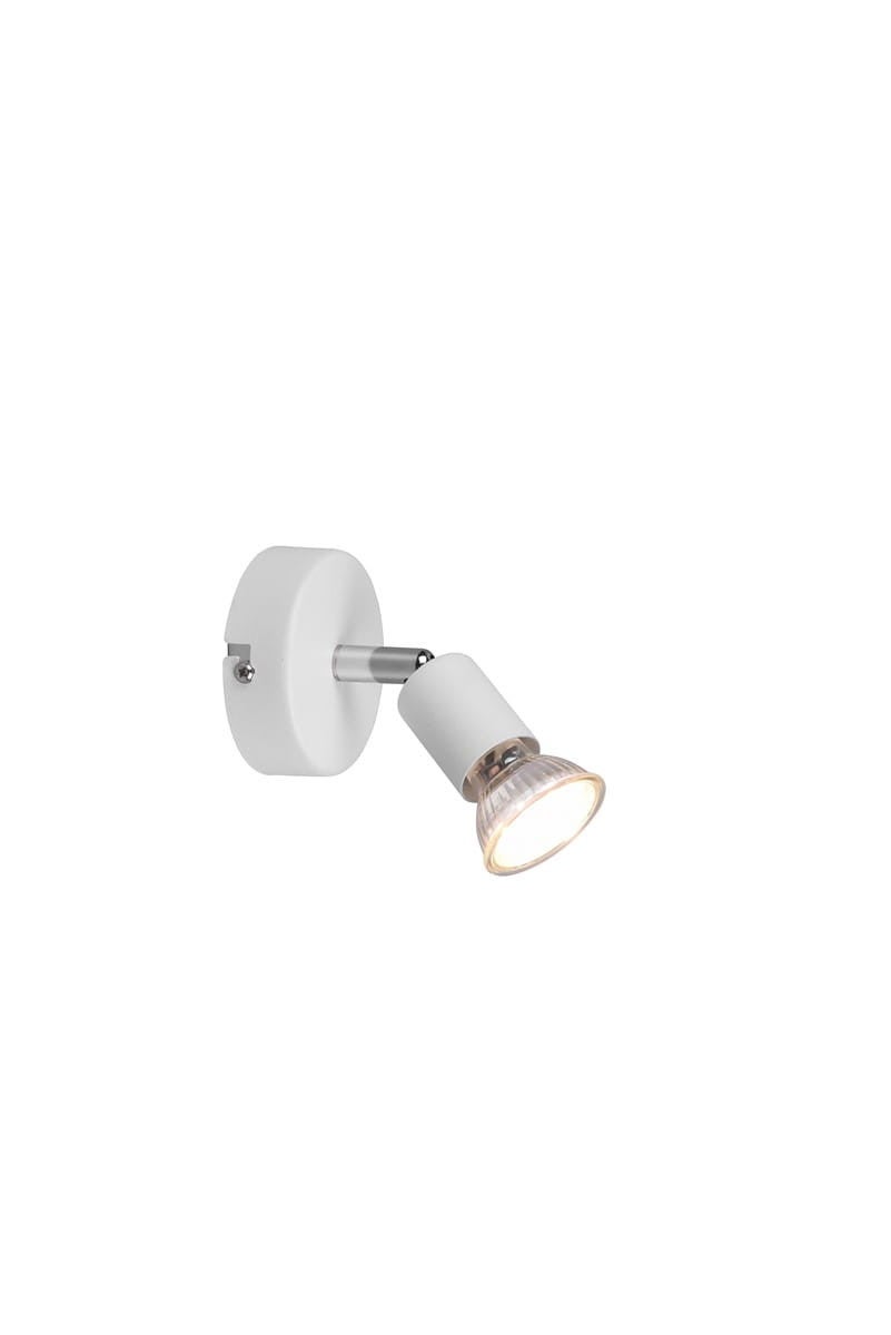 Trio Leuchten R80911031 Faretto Paris Lampadina Esclusa 1 Luce Attacco, Gu10, Bianco Opaco
