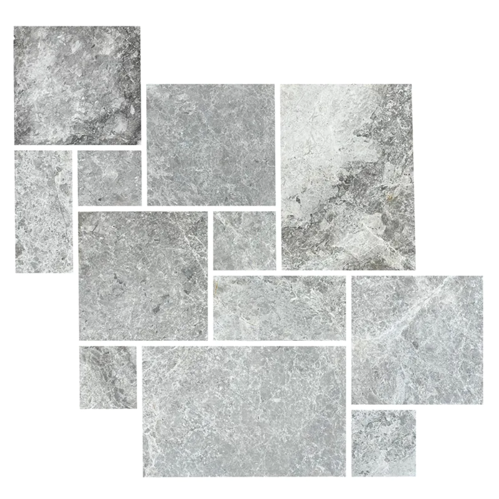 Płytki marmurowe 12 mm Tundra Grey komplet = 0,742m2