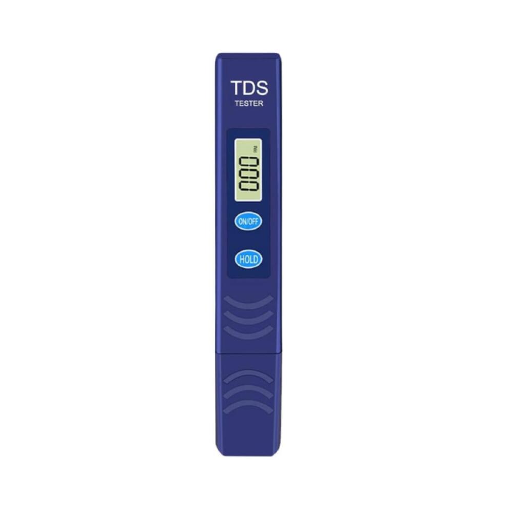 Cyfrowy tester TDS wody o zakresie pomiarowym od 0 do 9990 ppm, do stosowania w rolnictwie, akwariach i basenach.