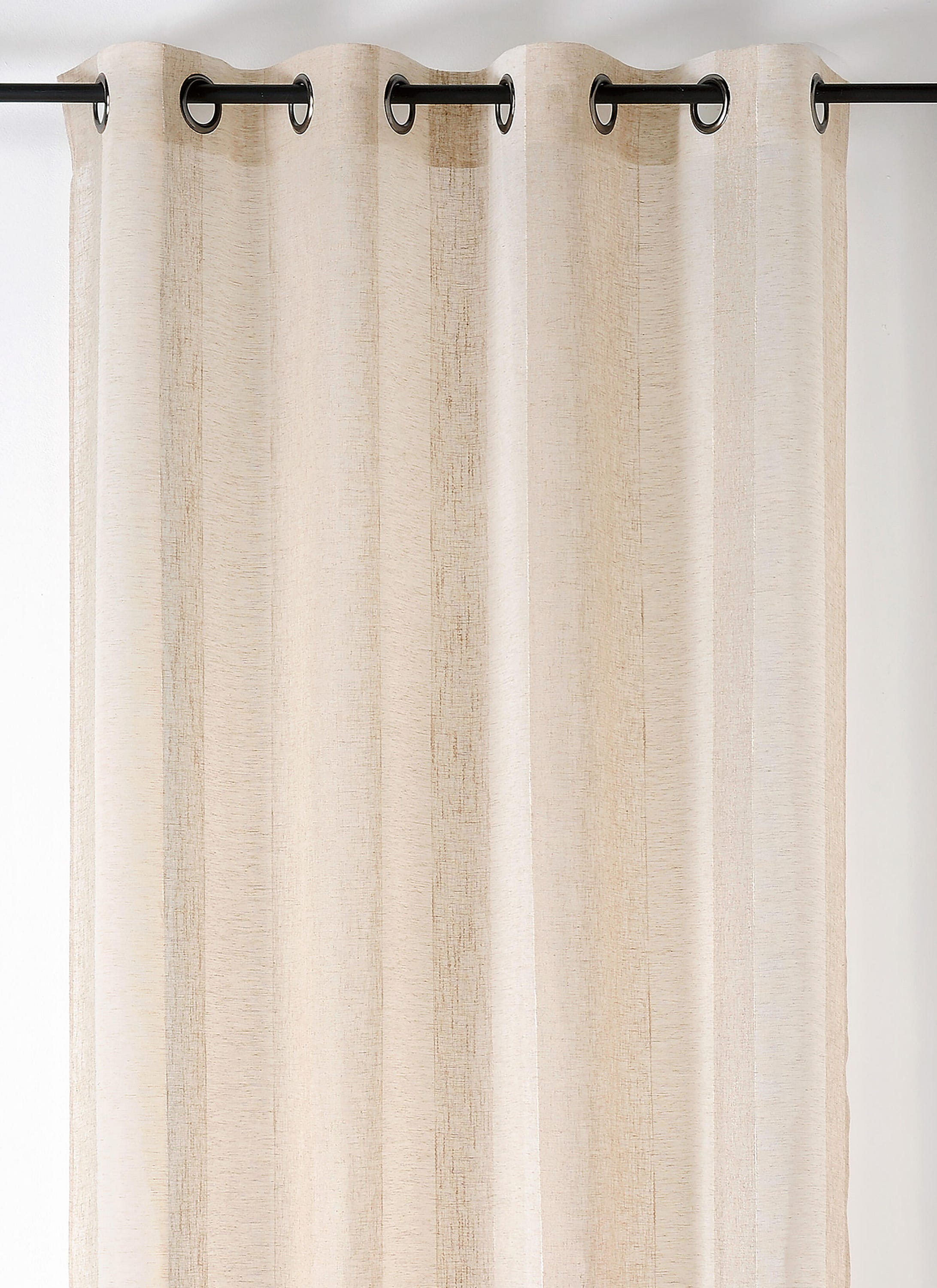 Półprzezroczysta firana, Kansas, beżowa, wys. 280 x szer. 140 cm