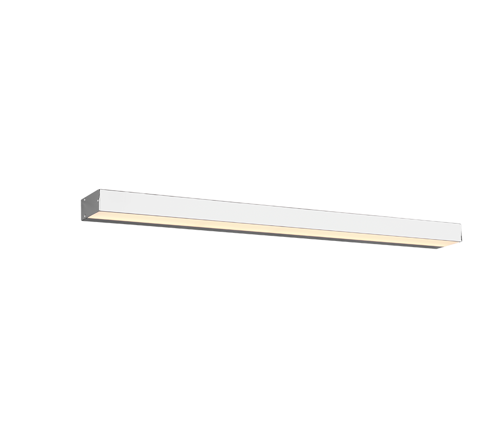 Kinkiet ścienny Rocco srebrno-biały LED 13W 3000K 1400lm do łazienki wym: 3,6 x 90 x 90 cm aluminium IP44 Trio