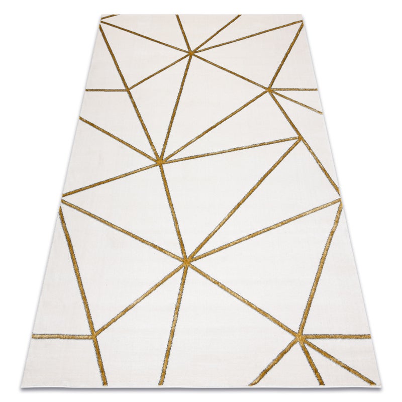 Dywan EMERALD ekskluzywny 1013 glamour, stylowy geometryczny krem / złoty 180x270 cm