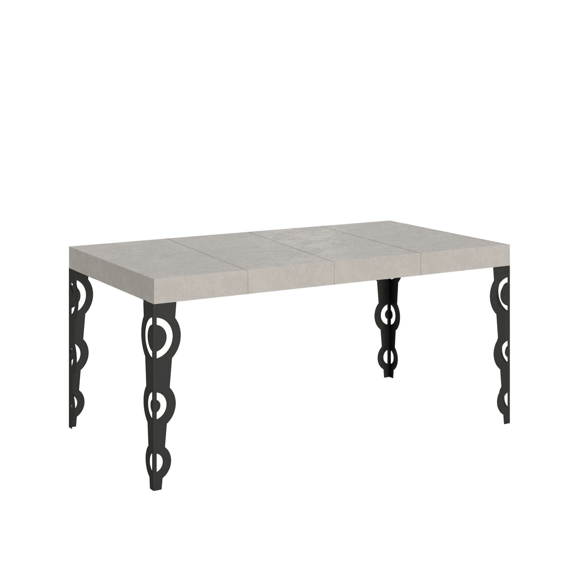 Stół rozkładany Karamay Premium Cashmere 120/380x90 cm z nogami w kolorze antracytowym