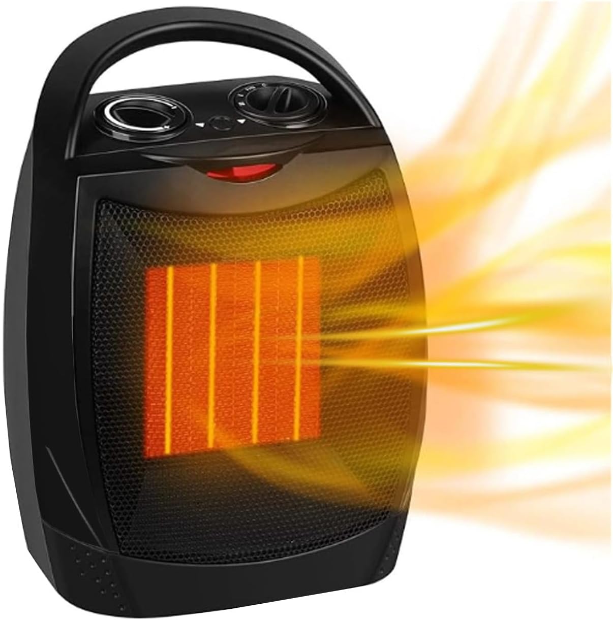 Inteligentny grzejnik elektryczny, regulowany termostat, czujnik temperatury, timer, przenośny grzejnik z 3 ustawieniami grzania