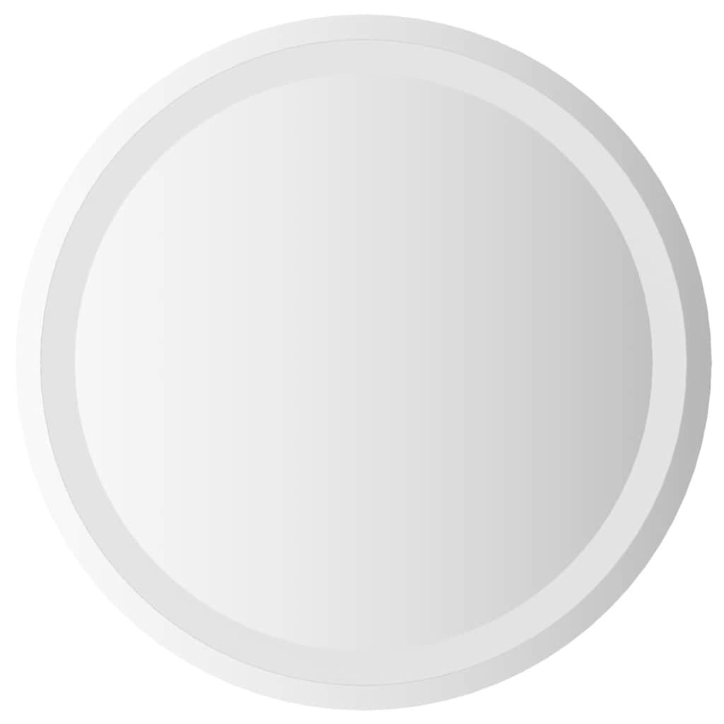 Lustro Łazienkowe Ścienne Okrągłe z LED IP65 50x50 cm Przezroczyste