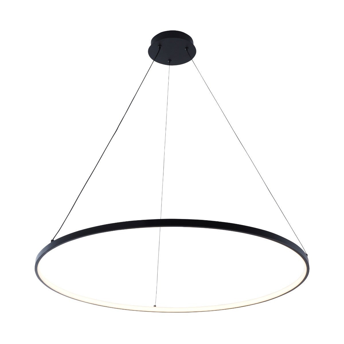 Lampa wisząca czarny pieścień ledowy BRENO LED 36W Zuma Line 2023201-BK80