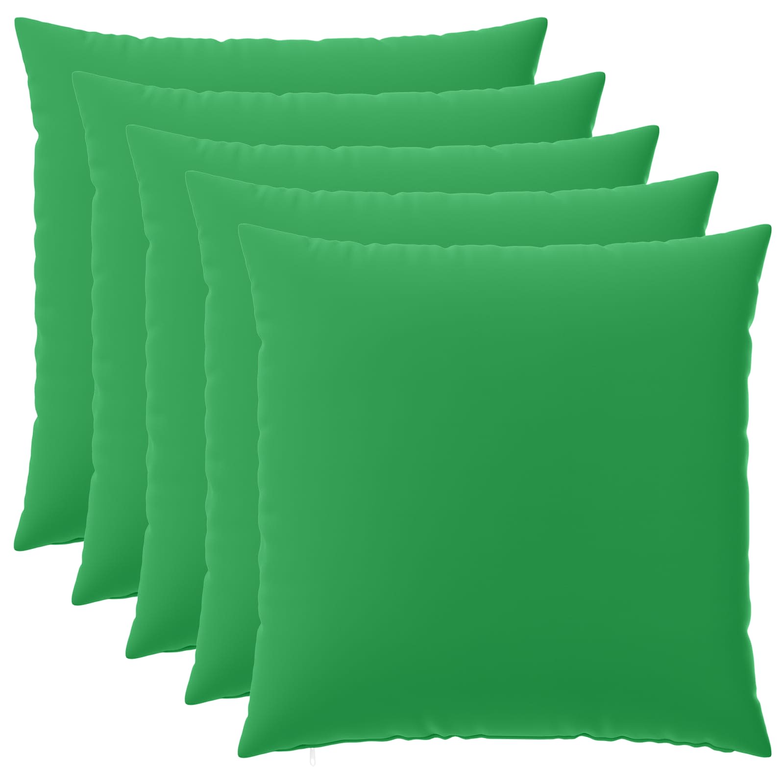 6x Poszewka Dekoracyjna na Poduszkę 80x80 cm Zielona