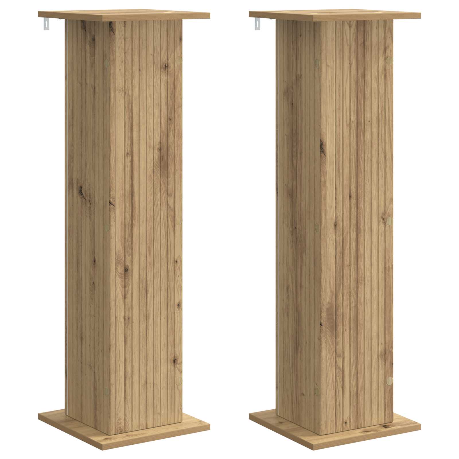 2x Stojak na Kwiaty Dąb Artisan do Salonu