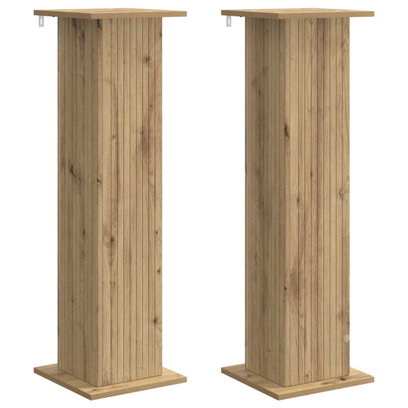 2x Stojak na Kwiaty Dąb Artisan do Salonu