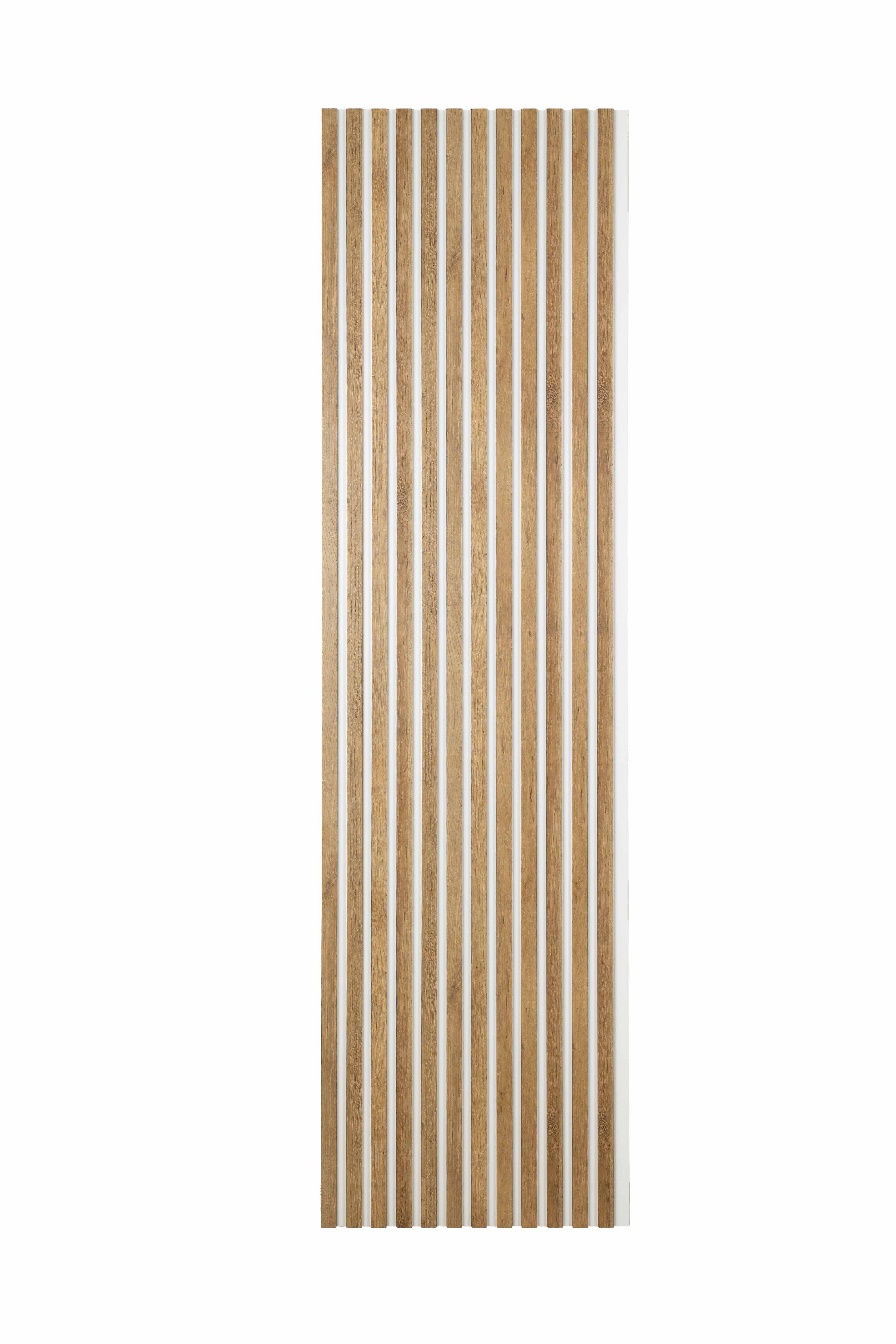 Lamele Ścienne na Płycie Białej SunWood 275x55cm Panele Dekoracyjne Dąb Riviera 1 szt.