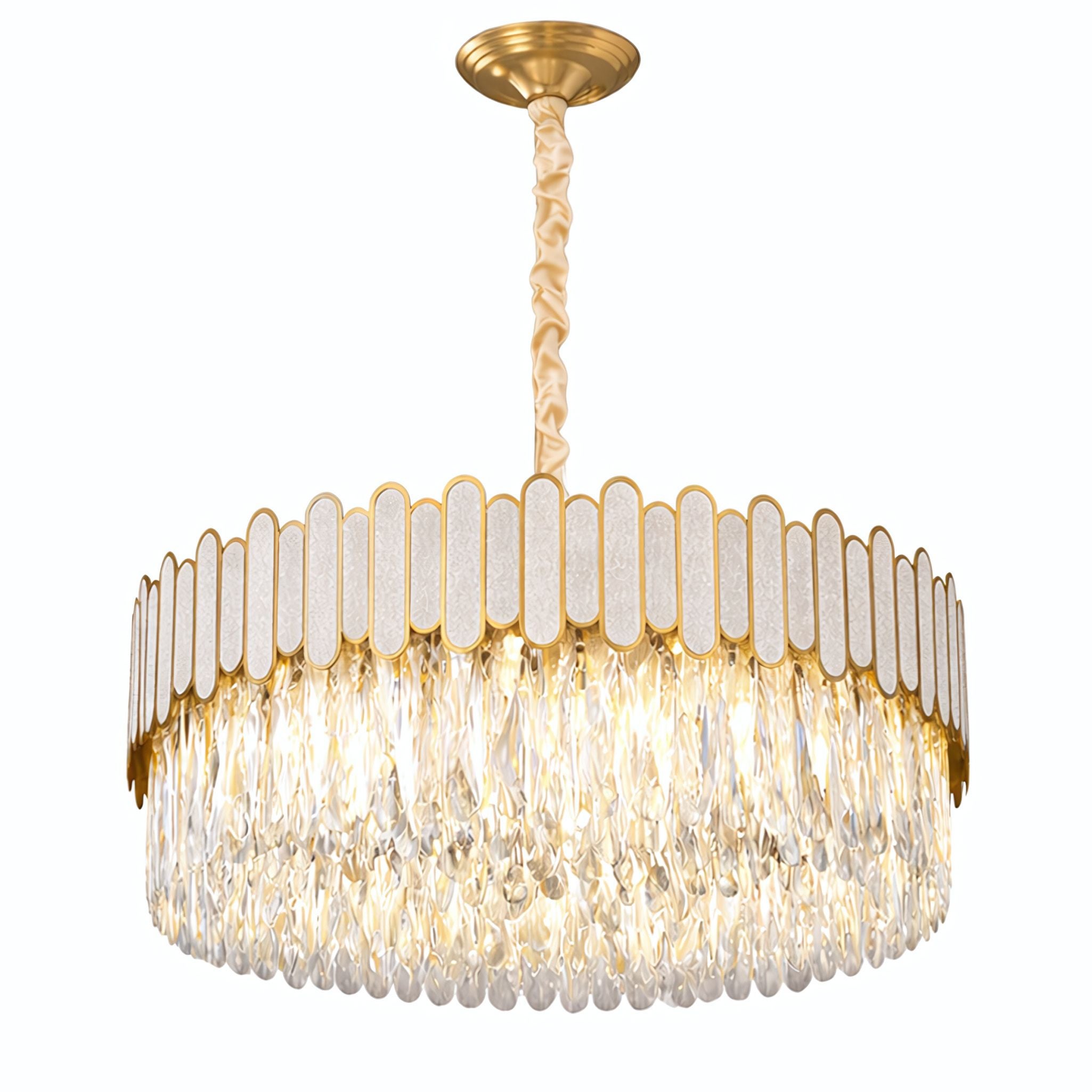 Lampa Sufitowa Wisząca Toolight App1747-8Cp Złoty