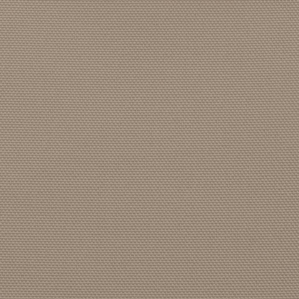 Prostokątny żagiel przeciwsłoneczny z tkaniny Oxford, ochrona UV, kolor taupe, do ogrodu lub tarasu.