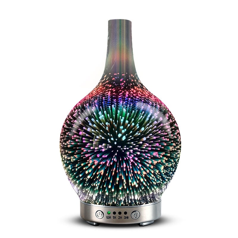 Dyfuzor olejków eterycznych 3D, 100 ml, nawilżacz ultradźwiękowy, dyfuzor aromaterapeutyczny, 7 kolorów światła LED do aromaterapii