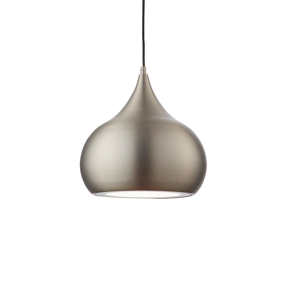 Lampa wisząca nowoczesna matowa niklowa designerska kropla LED 19W BROSNAN Endon