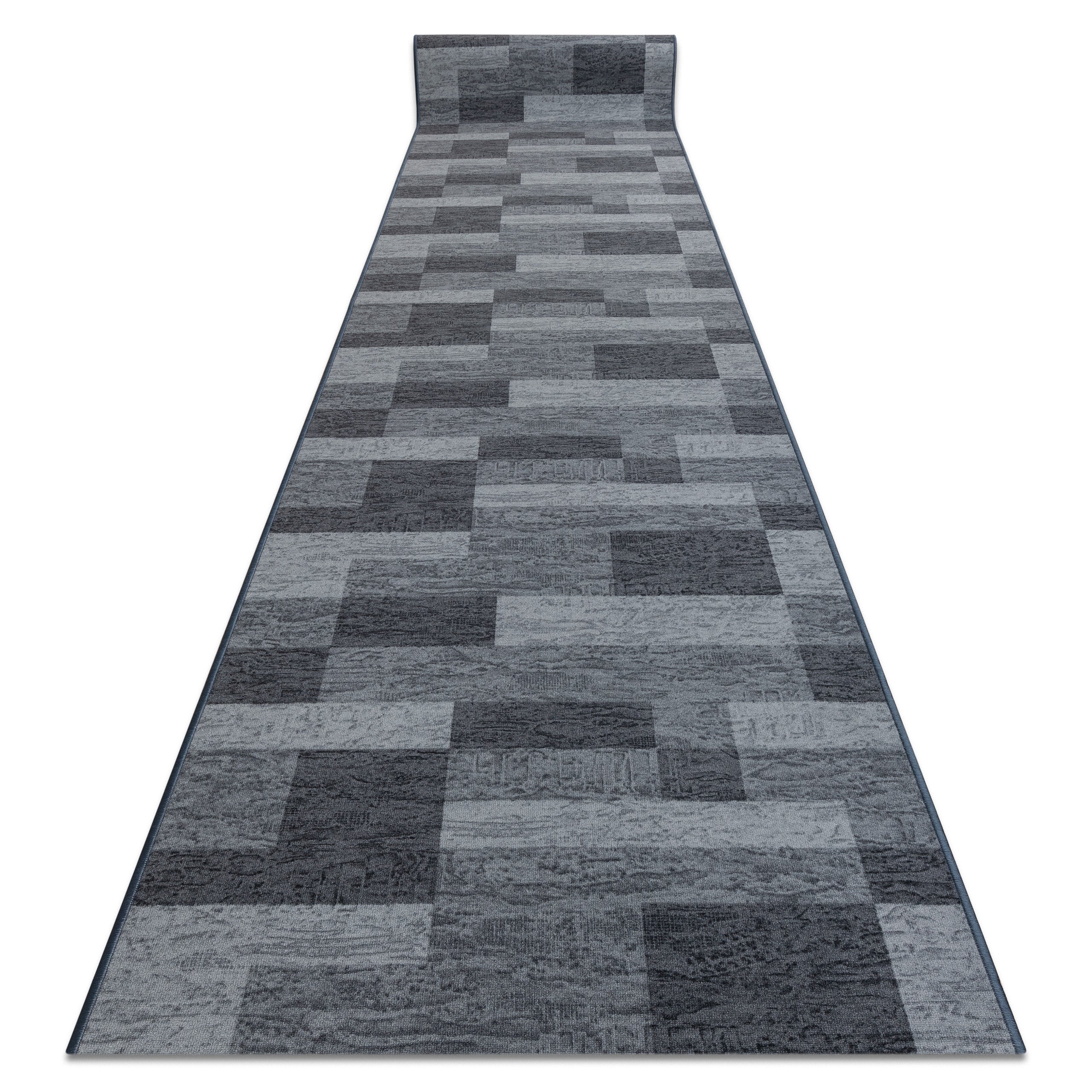 CHODNIK podgumowany ICONA szary 80cm 80x1300 cm