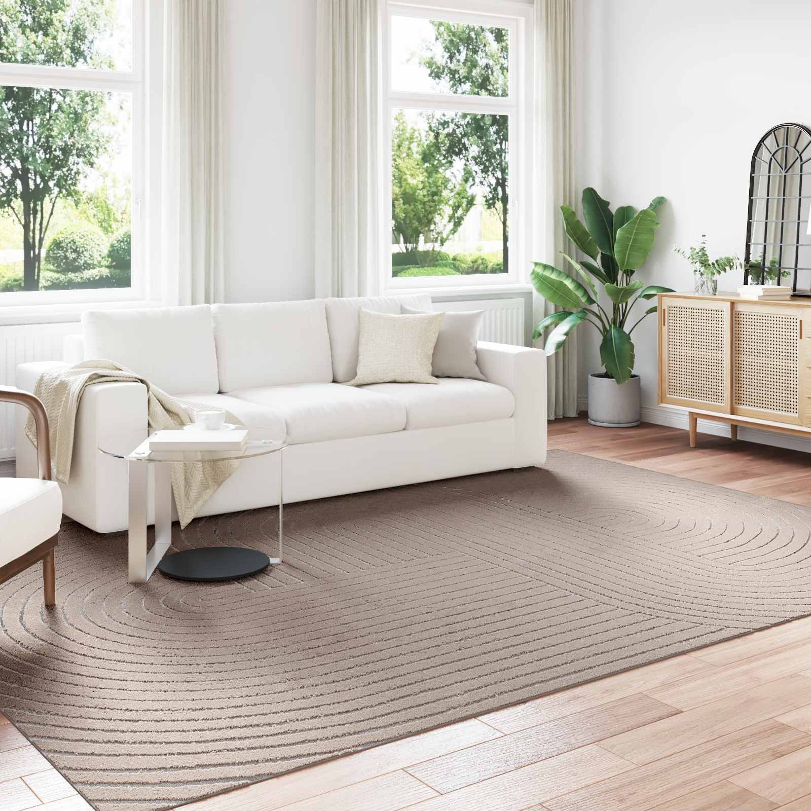 Dywany pokojowe PALMERAS Beżowy 340 x 240 cm Poliester vidaXL