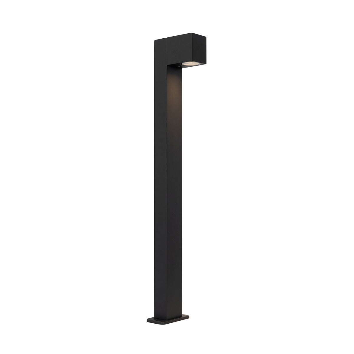 Qazqa przemysłowy lampa słupkowa do ogród - Baleno - czarny, max. 35w, kompatybilny z żarówką LED, gu10, 81cm, IP44