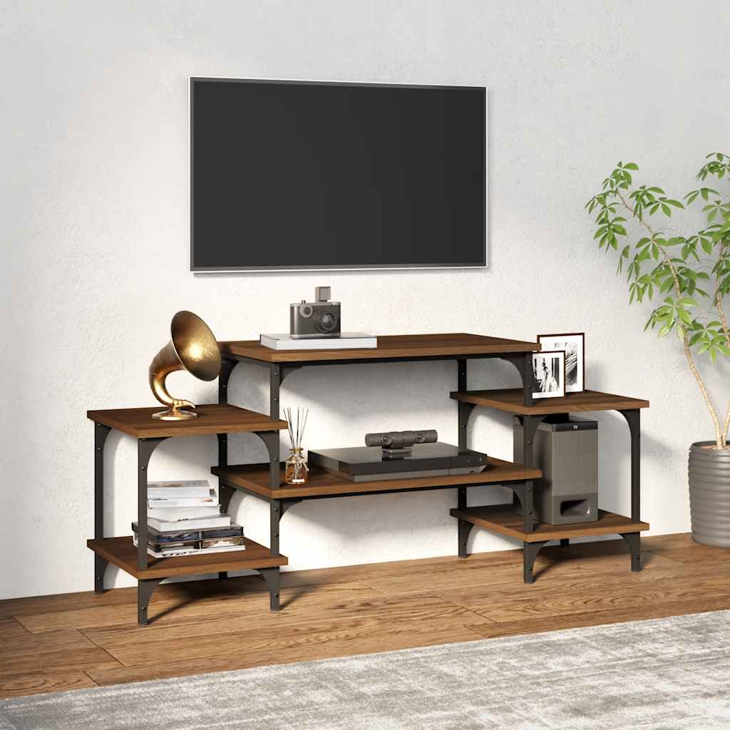 vidaXL Szafka telewizor, brązowy dąb, 117x35x52 cm