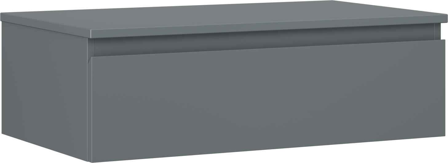 Mexen Orio szafka łazienkowa podumywalkowa 80 cm z blatem, 1 szuflada, grafit mat - 91A10-08023-1-BFC66