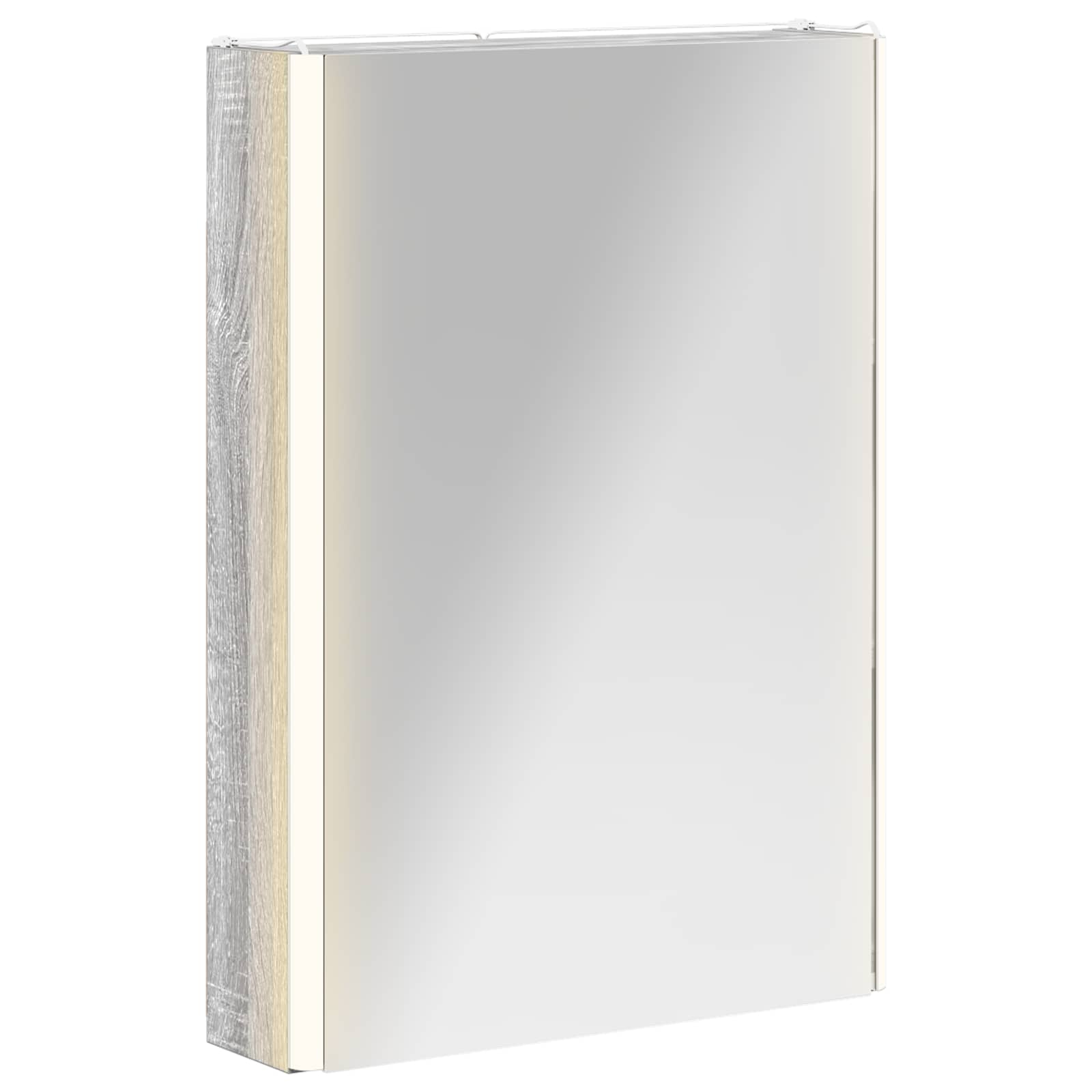 Szafka z lustrem do łazienki Szary Sonoma 43 x 11,5 x 60,5 cm