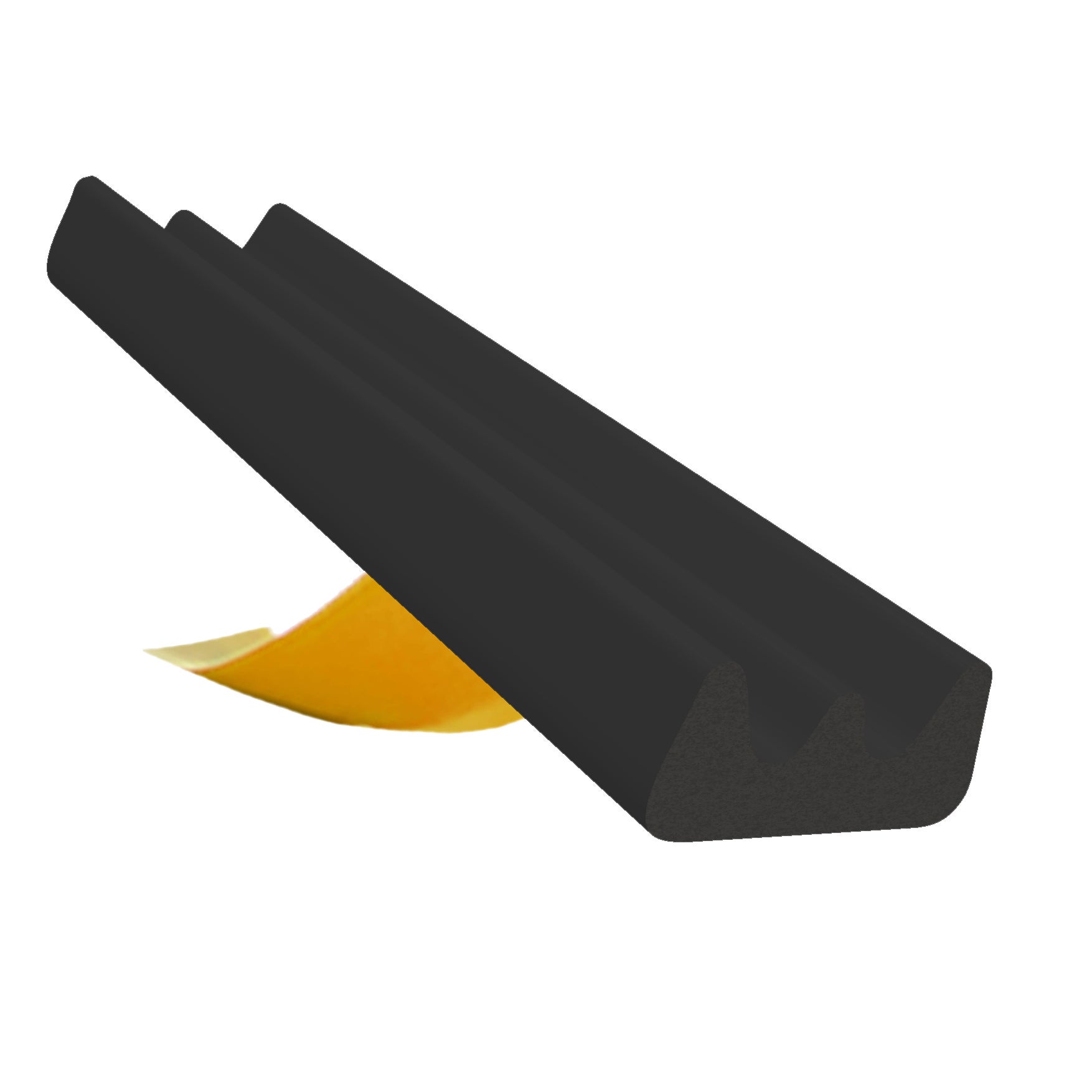Uszczelka samoprzylepna EPDM E 9x4 mm czarna do okien i drzwi 20 m