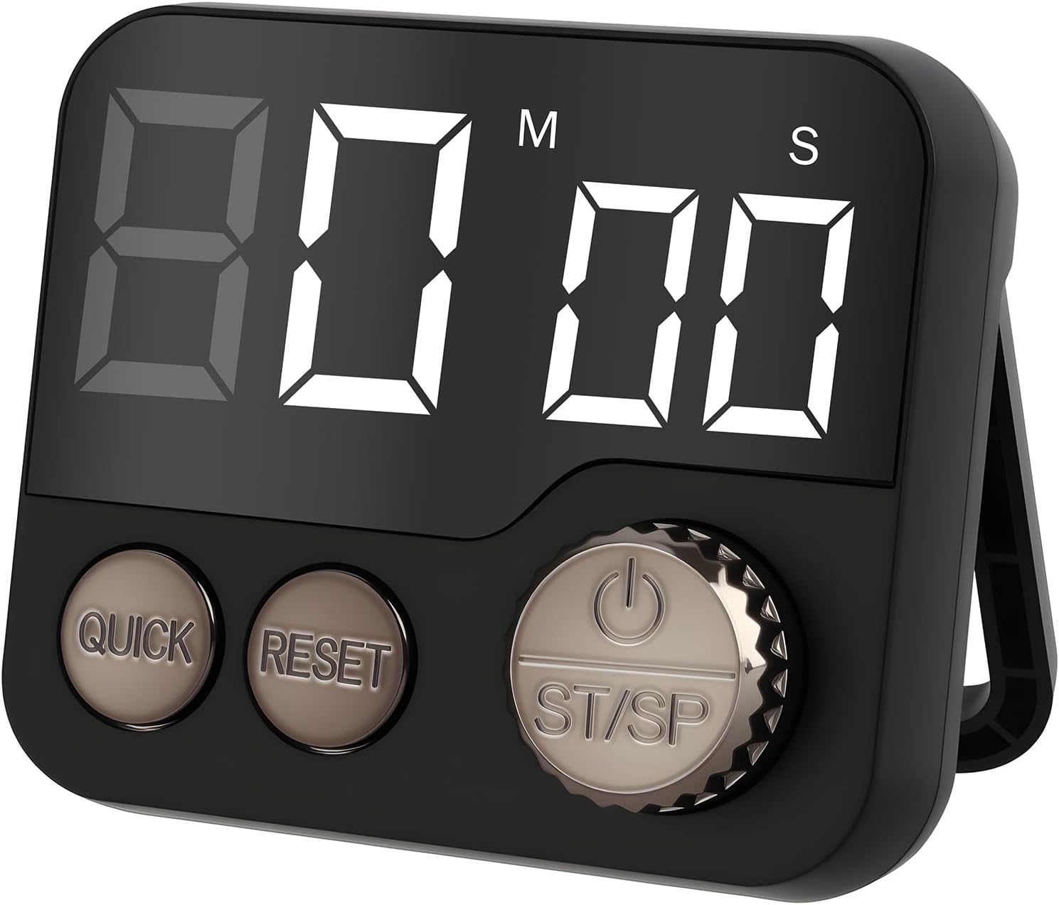 Magnetyczny minutnik kuchenny, duży wyświetlacz LCD z zegarem cyfrowym i głośnym alarmem, wielofunkcyjny do pieczenia/sportu (timer odliczający)