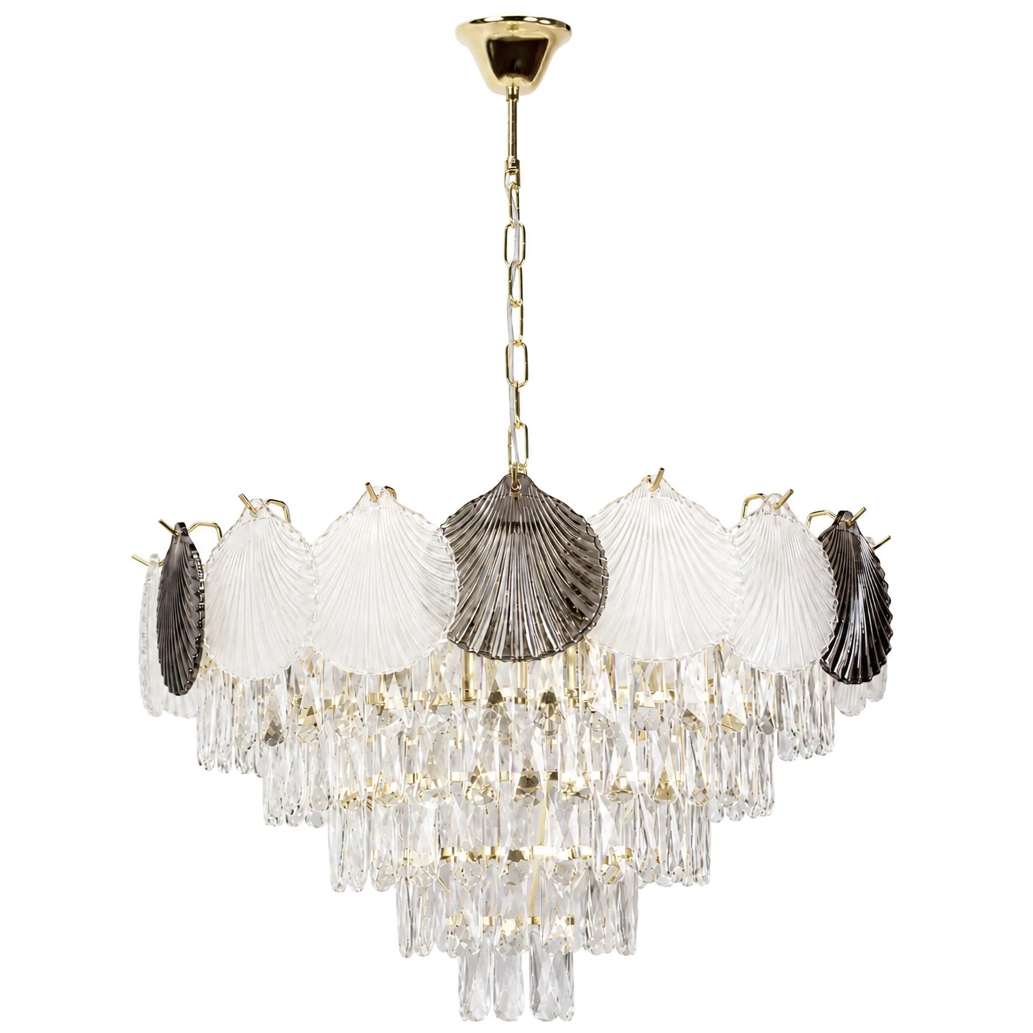 Lampa Wisząca z Kryształami Toolight SWE084-CP 60cm Złota