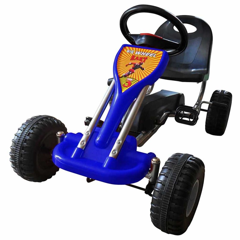 Gokart z pedałami, niebieski vidaXL