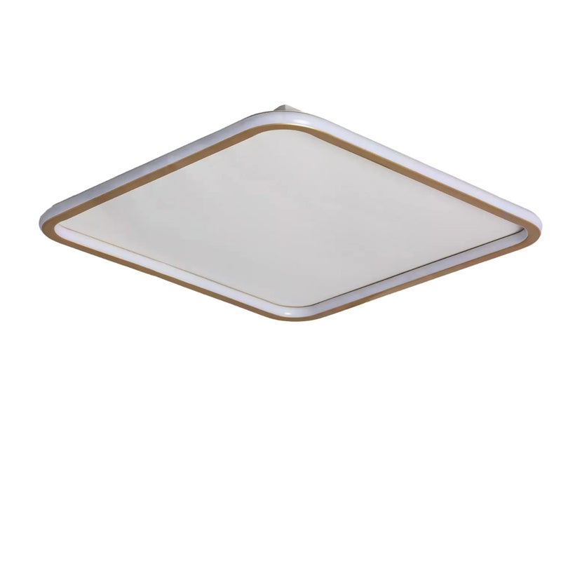 Plafon LED 40W Kwadratowy Złoty CCT 3000K/4000K/6000K 60x60cm Abruzzo Angelo