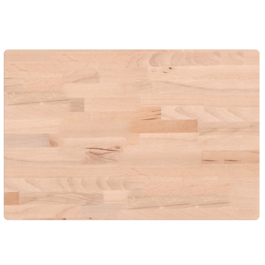 Blat Drewniany Surowy do Stołu 60x40 cm z Litego Drewna Bukowego