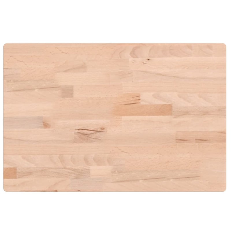 Blat Drewniany Surowy do Stołu 60x40 cm z Litego Drewna Bukowego