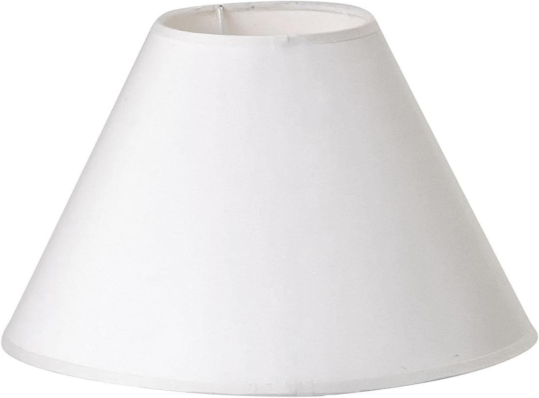 Klosz okrągły, stożkowy, biały, odpowiedni do lamp ściennych i podłogowych, 21*17*15 cm.