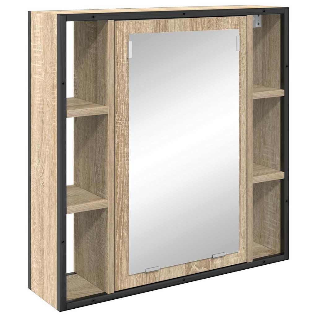 Szafka z lustrem Dąb Sonoma 60 x 16 x 60 cm Drewno inżynieryjne
